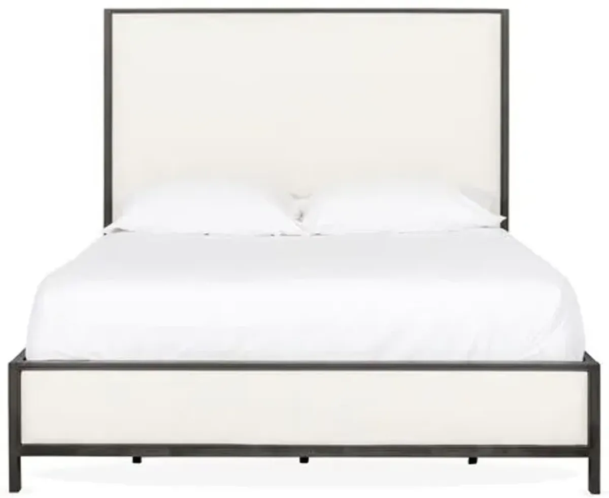 Beverly Bed - Ivory/Black