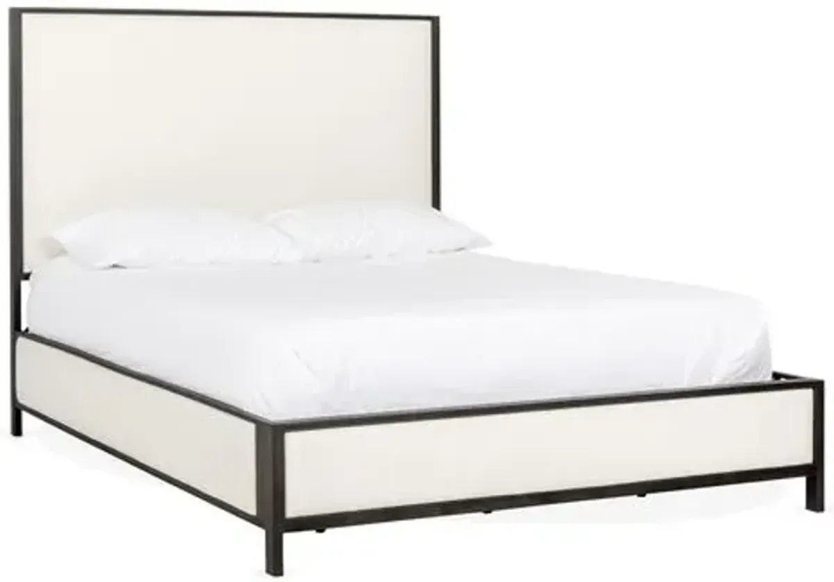 Beverly Bed - Ivory/Black