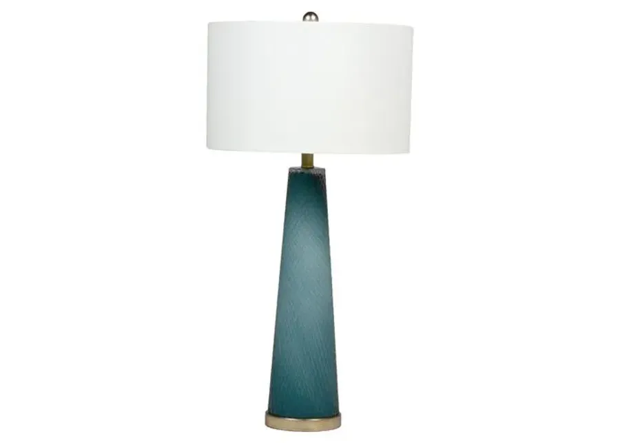 Brianna Table Lamp - Blue/Silver - Gabby