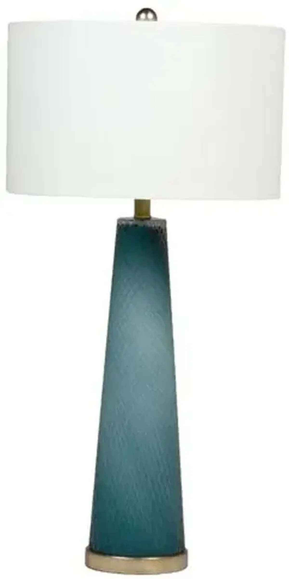Brianna Table Lamp - Blue/Silver - Gabby