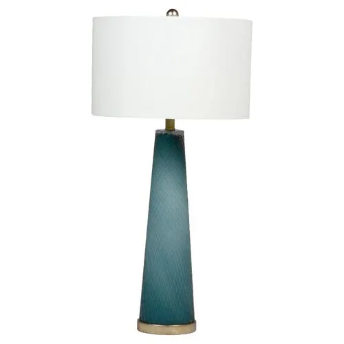 Brianna Table Lamp - Blue/Silver - Gabby