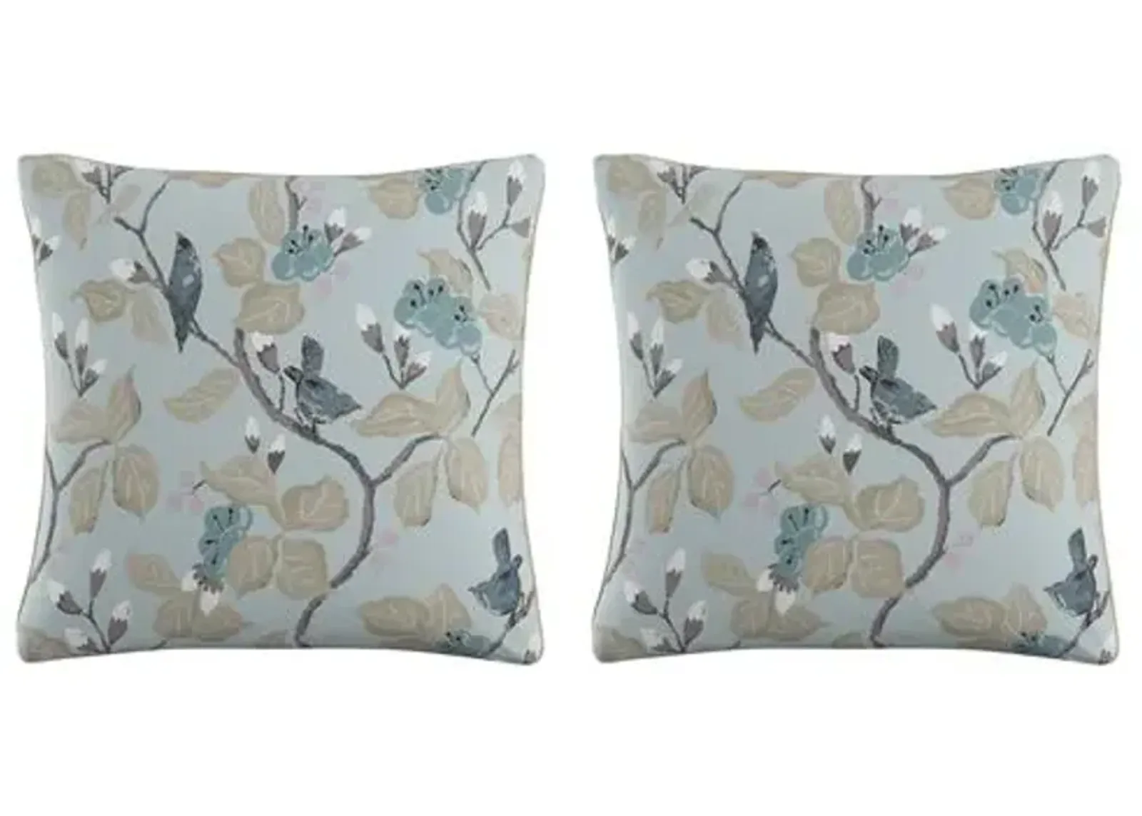 Set of 2 Chinoiserie Pillows