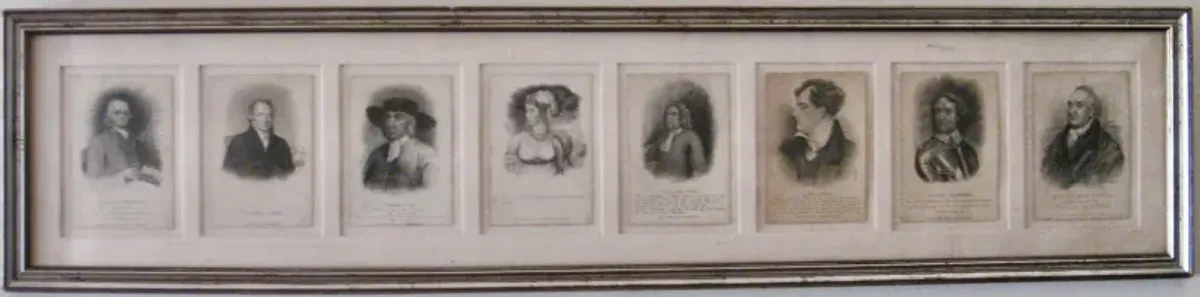 1820s English Portrait Etchings - The Emporium Ltd. - Gray