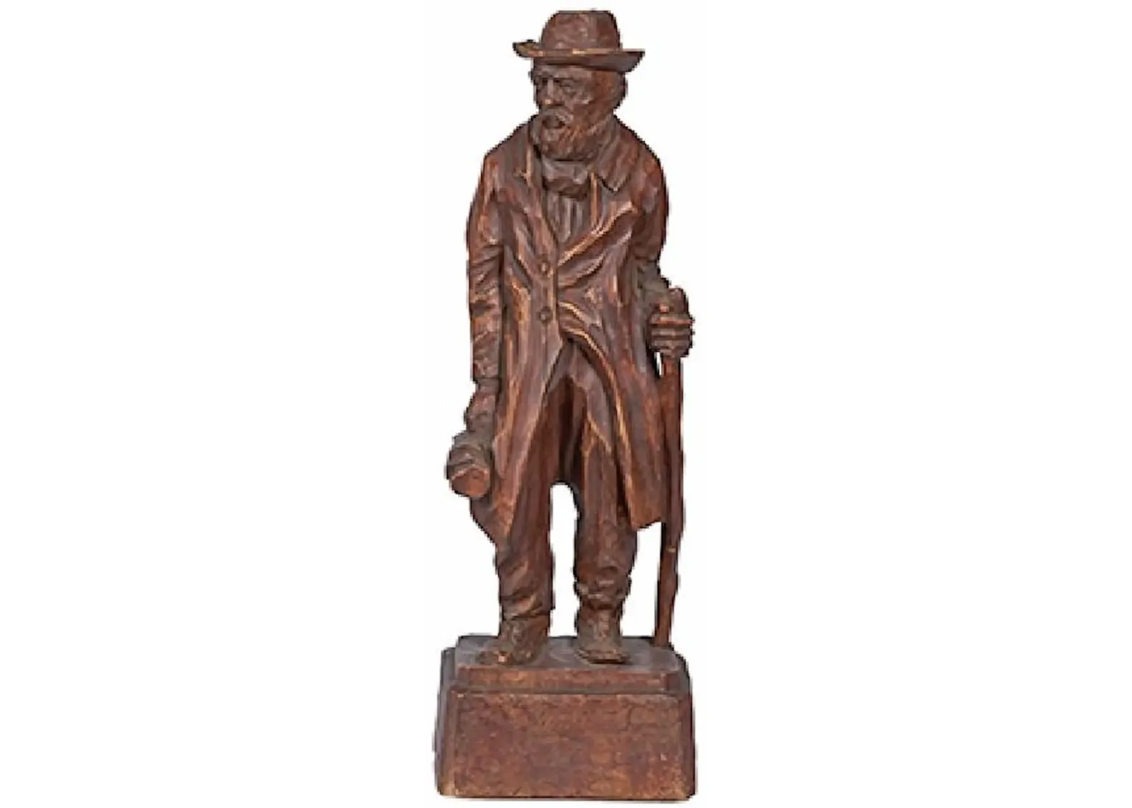 Jo Mead Wanderer Figural Sculpture - Vermilion Designs - Brown