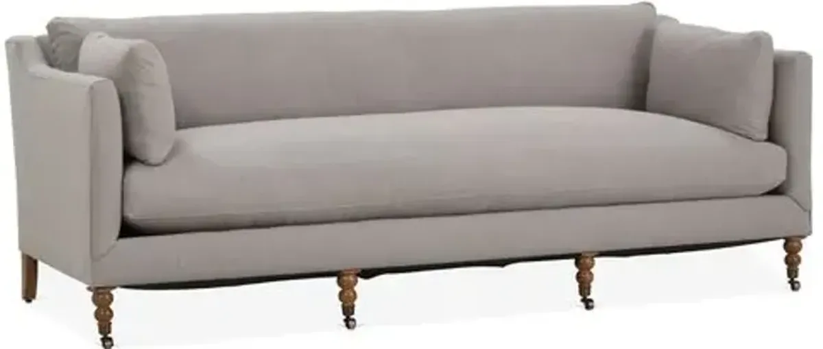 Margot 90" Crypton Sofa - Handcrafted