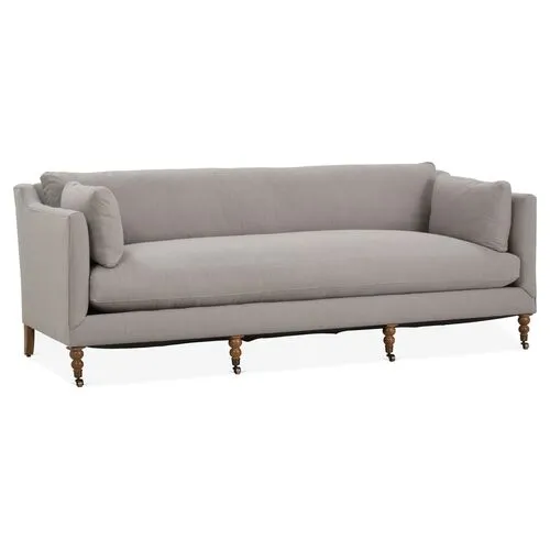 Margot 90" Crypton Sofa - Handcrafted