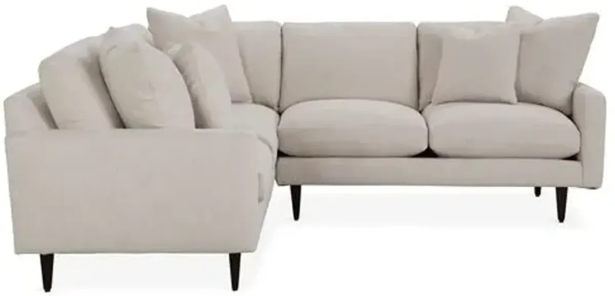 Onslow Crypton Sectional - Ivory - Handcrafted