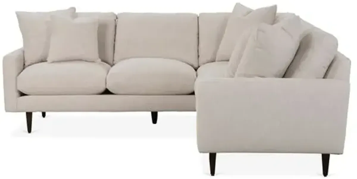 Onslow Crypton Sectional - Ivory - Handcrafted