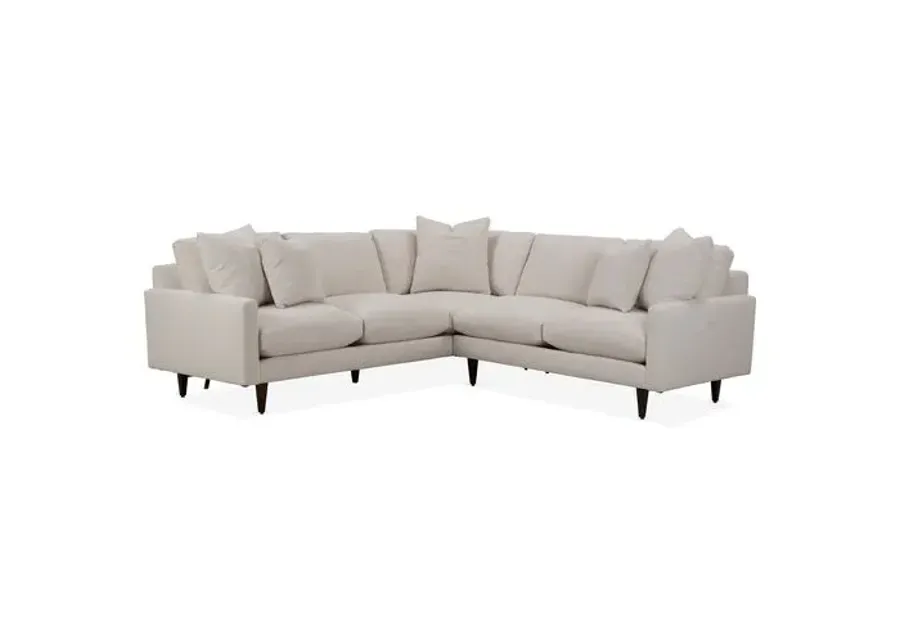 Onslow Crypton Sectional - Ivory - Handcrafted