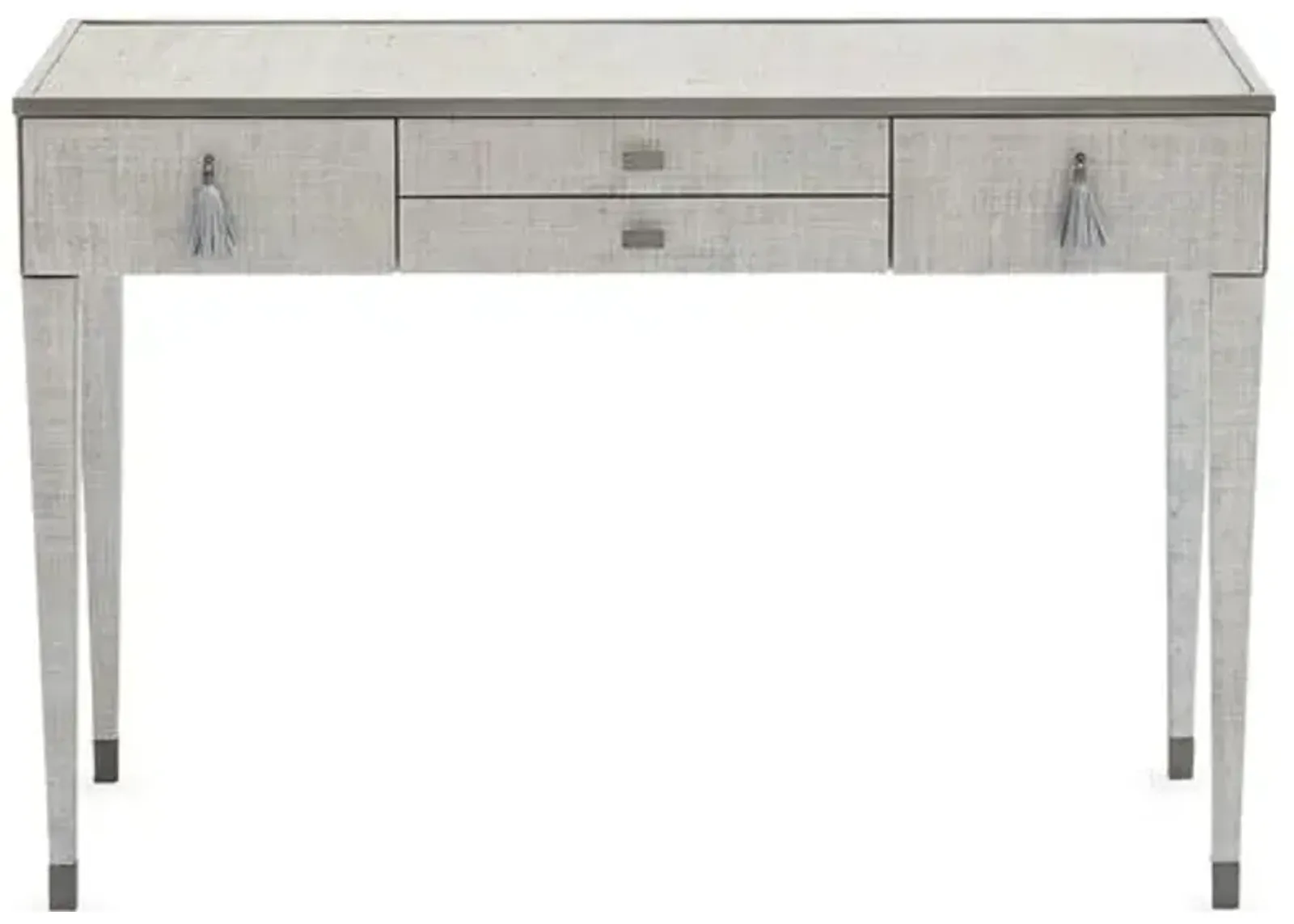 Ann Gish Argento Desk - Pewter - Global Views - Silver