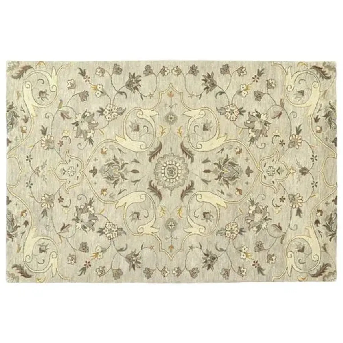 Carlyle Rug - Mushroom/Silver - Beige - Beige