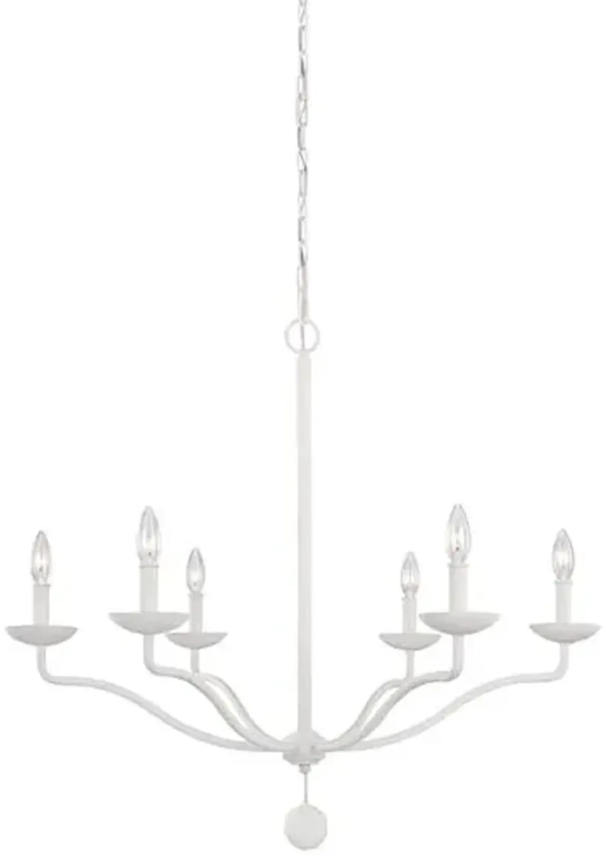 Visual Comfort - Annie 6-Light Chandelier - Plaster White