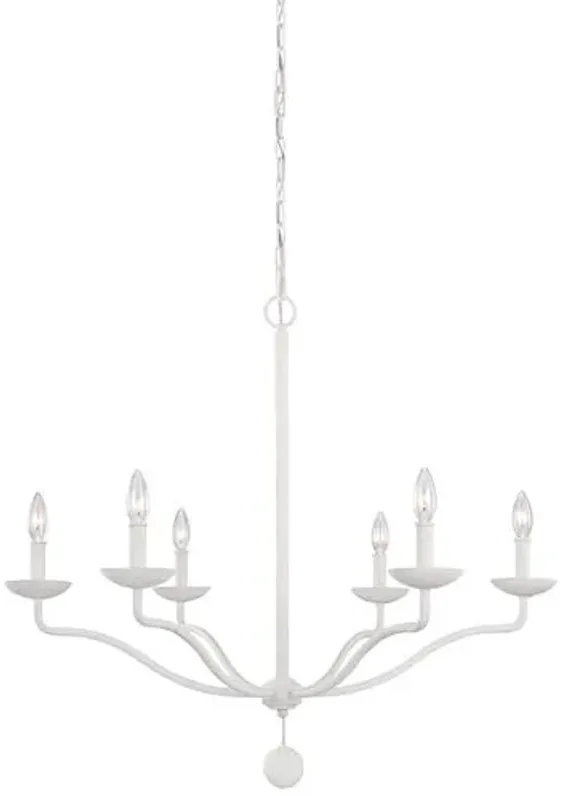 Visual Comfort - Annie 6-Light Chandelier - Plaster White