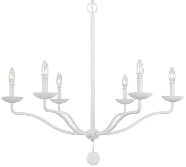 Visual Comfort - Annie 6-Light Chandelier - Plaster White