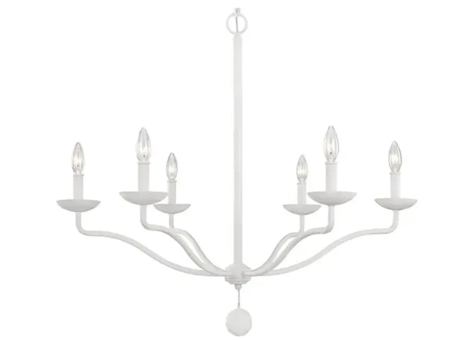 Visual Comfort - Annie 6-Light Chandelier - Plaster White