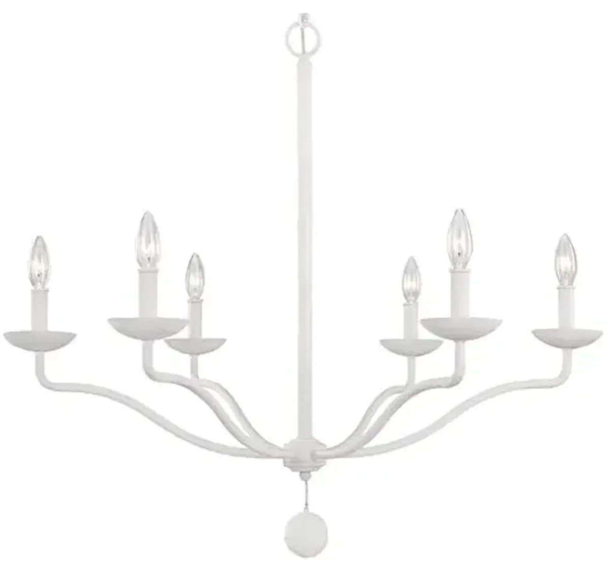 Visual Comfort - Annie 6-Light Chandelier - Plaster White