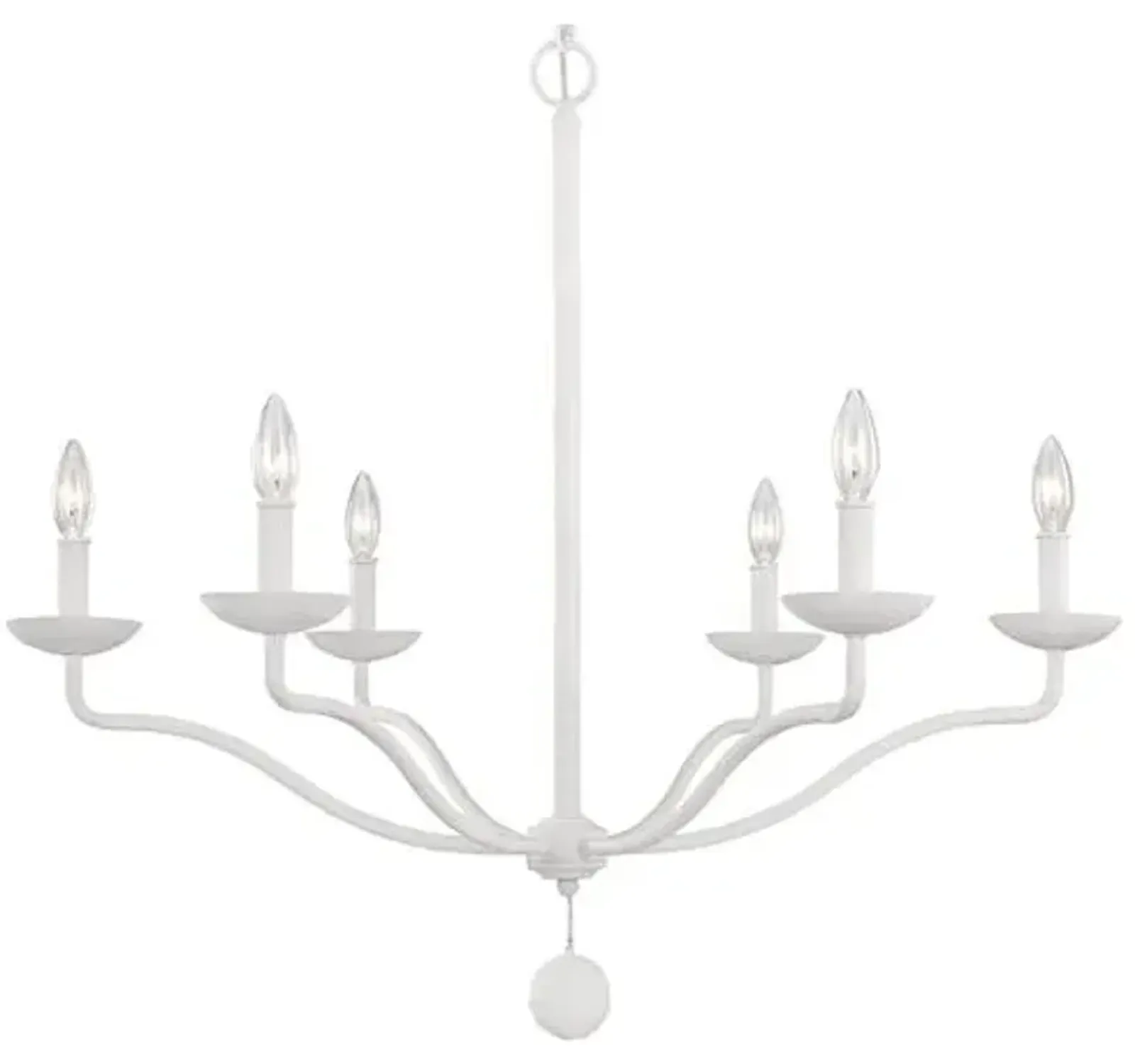 Visual Comfort - Annie 6-Light Chandelier - Plaster White