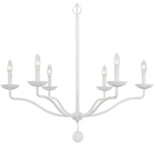 Visual Comfort - Annie 6-Light Chandelier - Plaster White