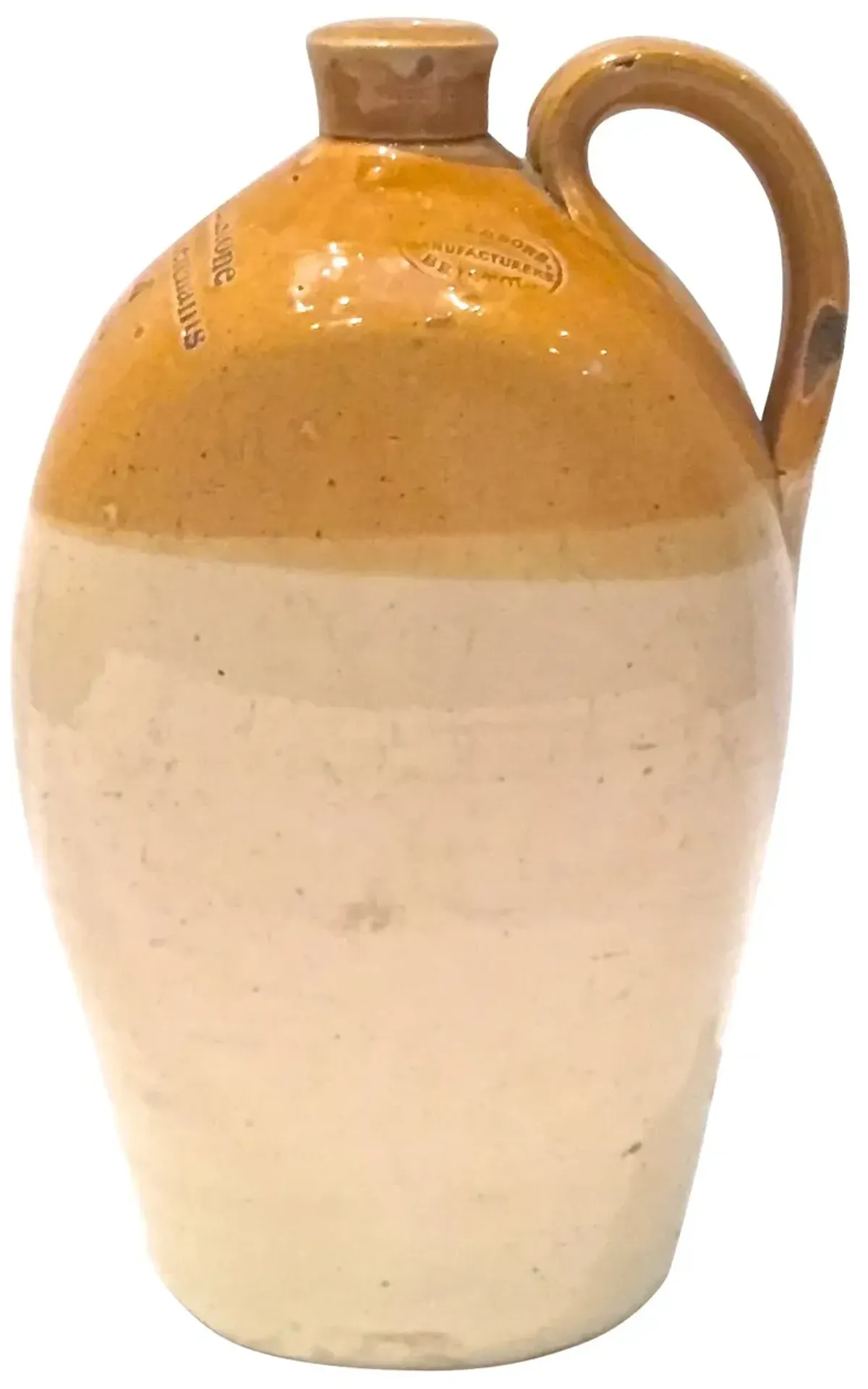 Antique Two-Tone Jug - Vermilion Designs - Beige