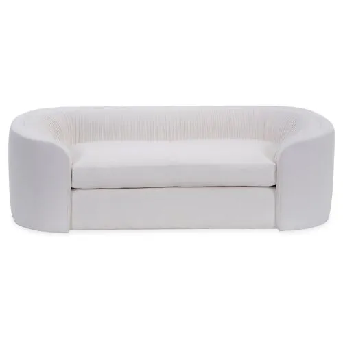 Clio Linen Ruched Sofa