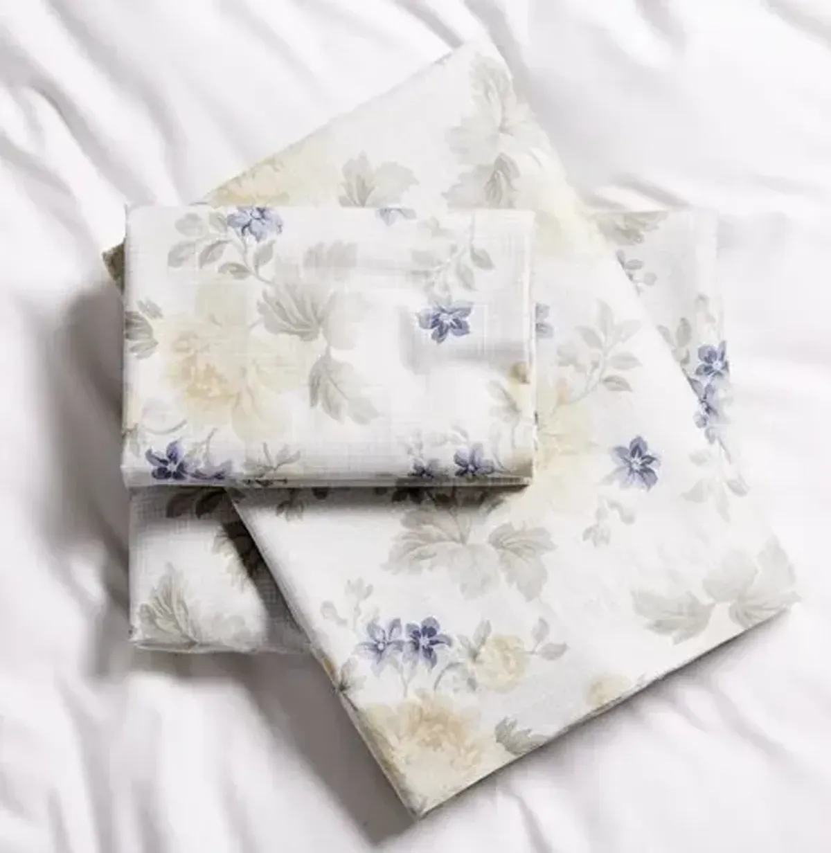 Bridgeport Sheet Set - Blue - Belle Epoque, 300 Thread Count, Egyptian Cotton Sateen, Soft and Luxurious