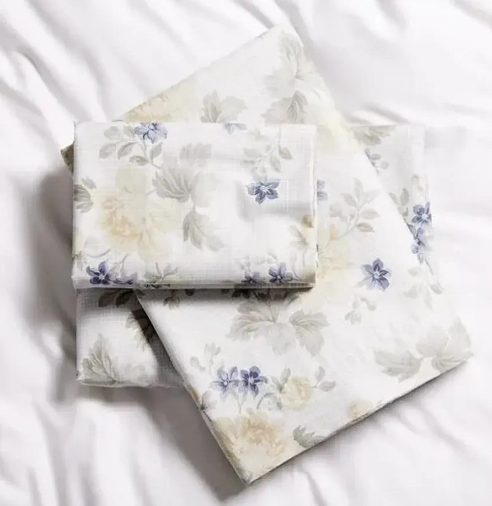 Bridgeport Sheet Set - Blue - Belle Epoque, 300 Thread Count, Egyptian Cotton Sateen, Soft and Luxurious