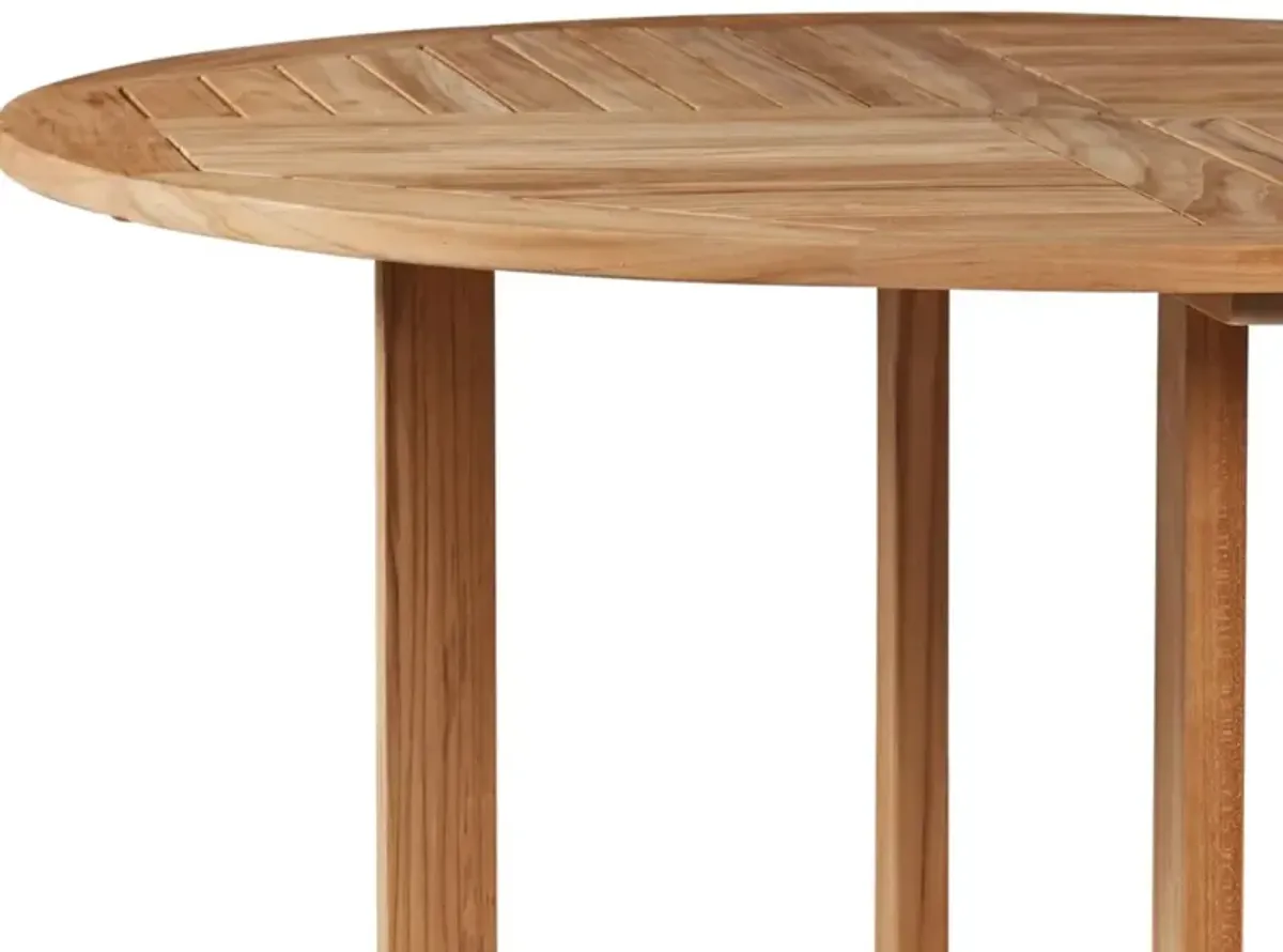 Curtis Outdoor Teak Dining Table, Natural