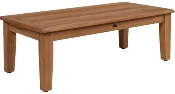 Grande Outdoor Teak Coffee Table - Natural - Brown
