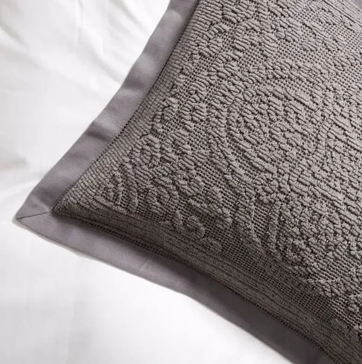 Medallion Sham - Charcoal - Belle Epoque - Gray