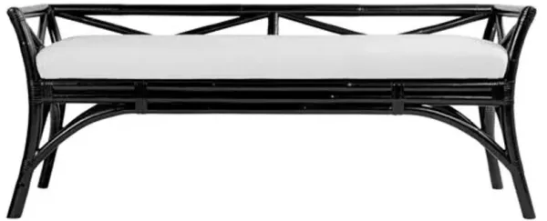 Charlotte Bench - Black - White