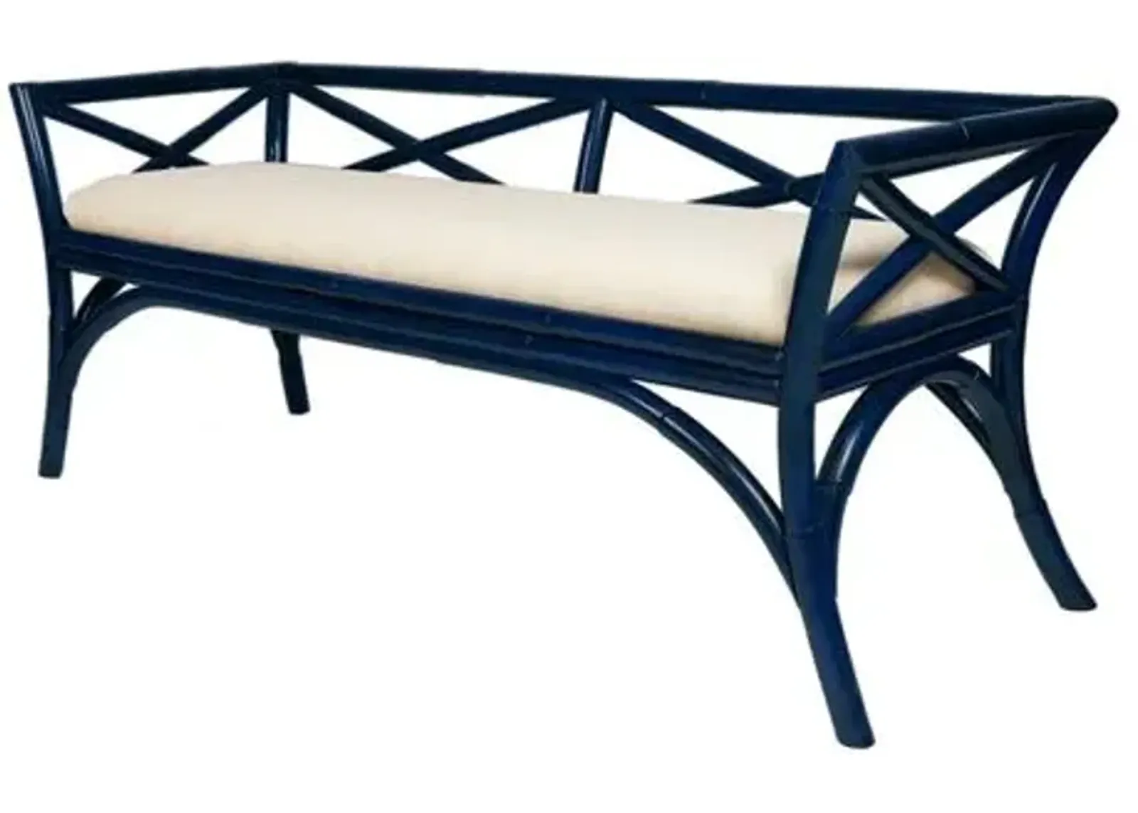 Charlotte Bench - Navy - Blue