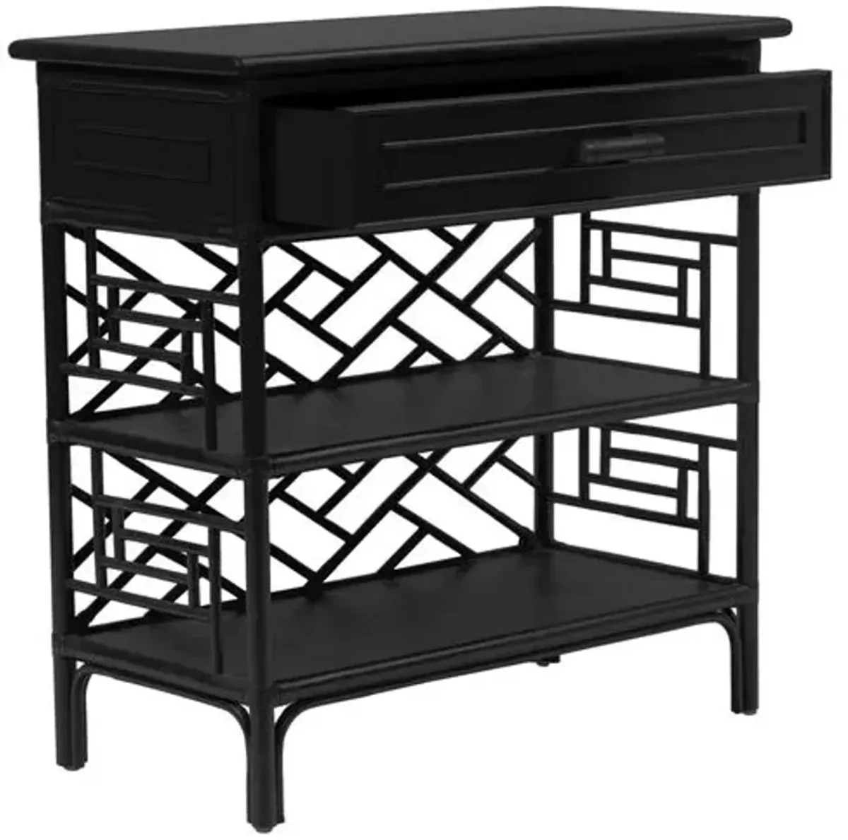 Chippendale Nightstand - Black