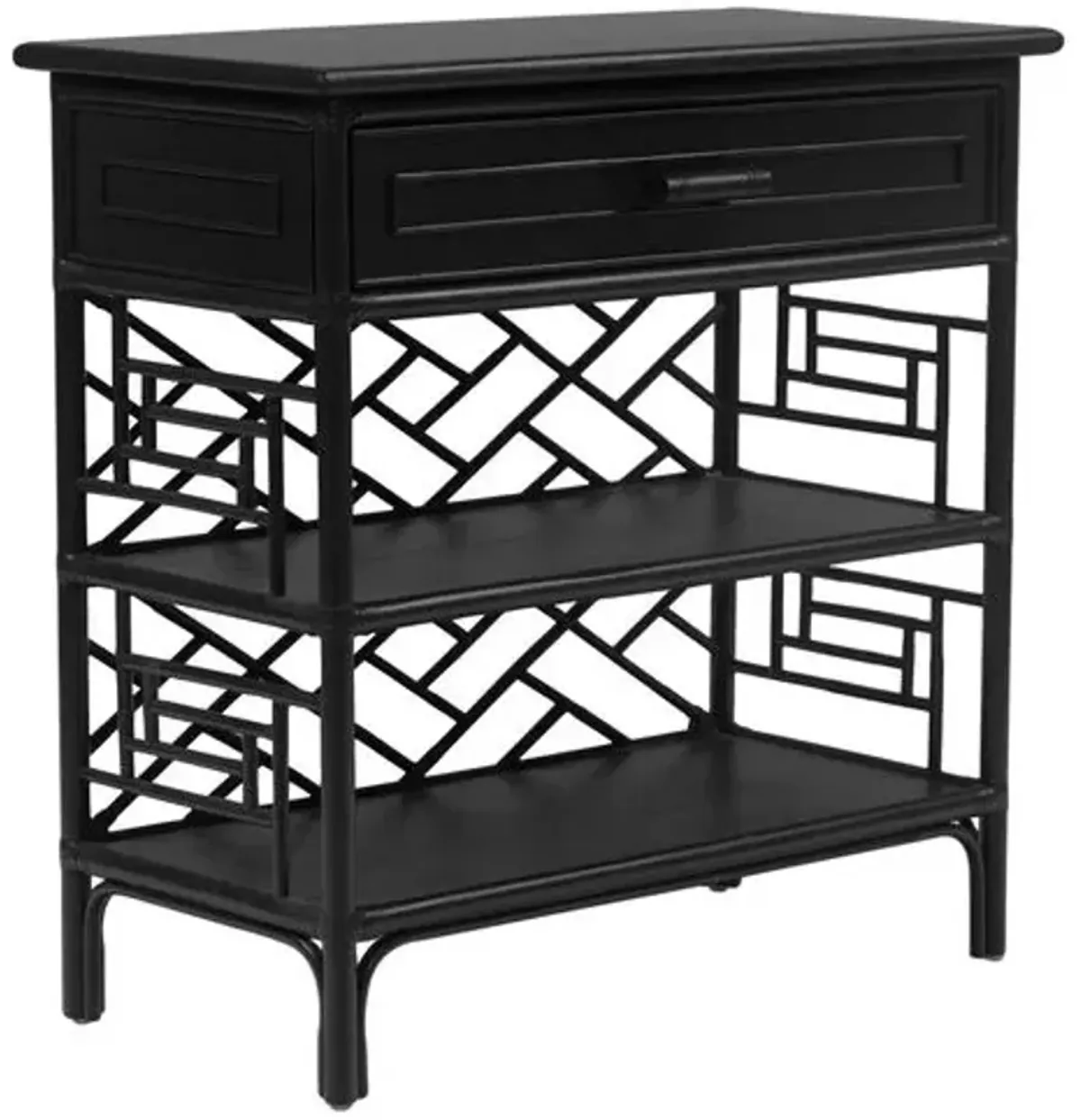 Chippendale Nightstand - Black