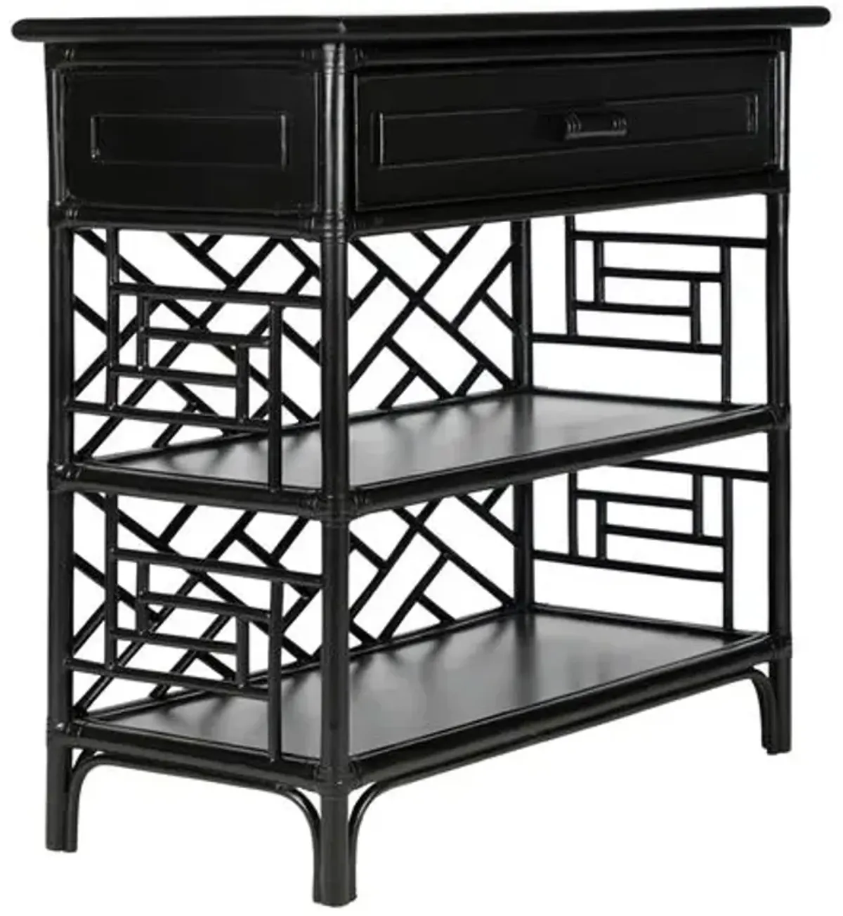 Chippendale Nightstand - Black