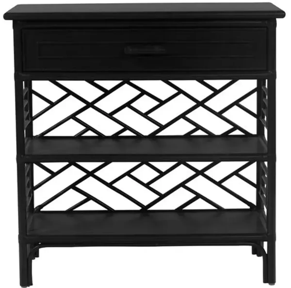 Chippendale Nightstand - Black