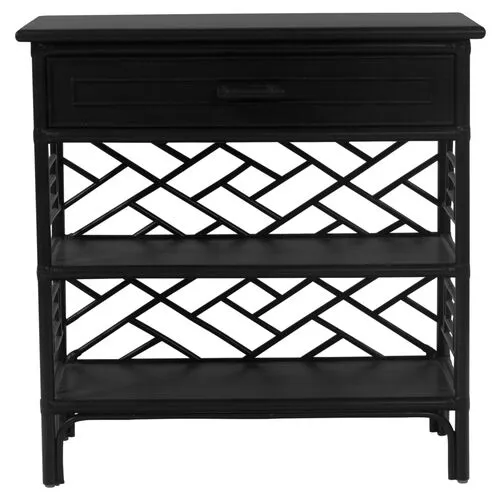 Chippendale Nightstand - Black