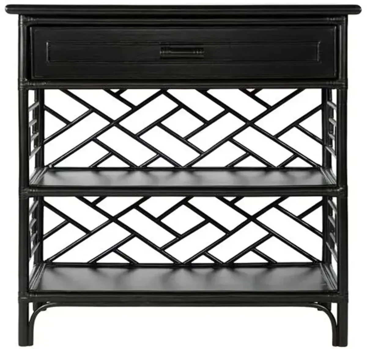 Chippendale Nightstand - Black