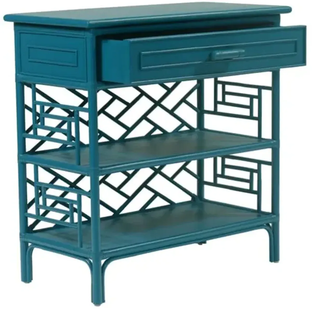 Chippendale Nightstand - Pacific Blue