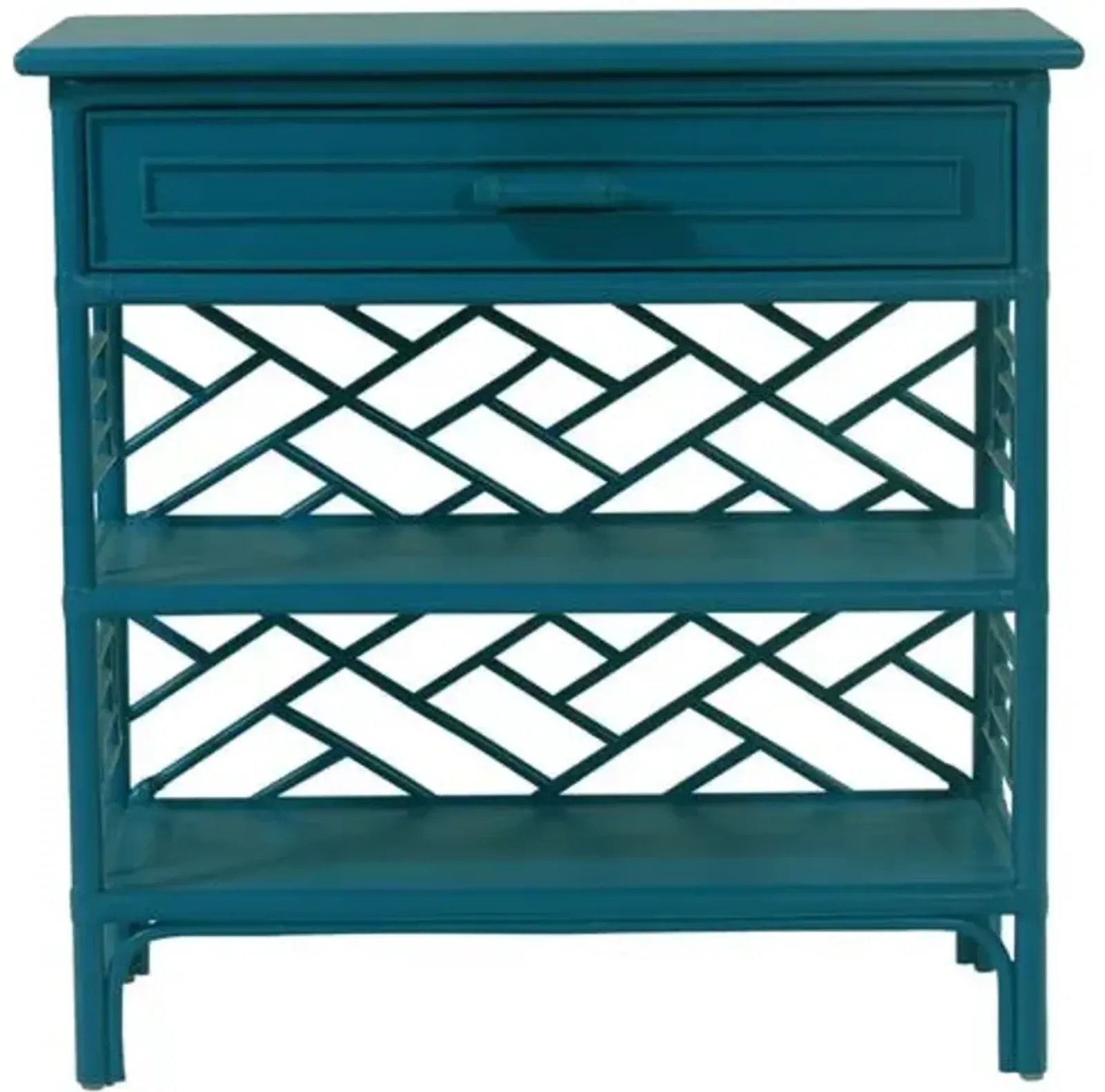 Chippendale Nightstand - Pacific Blue