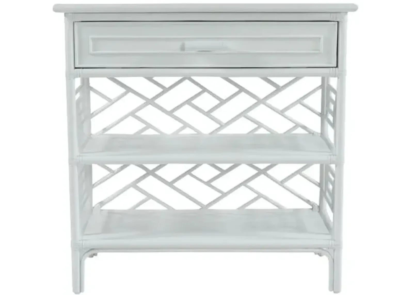 Chippendale Nightstand - White