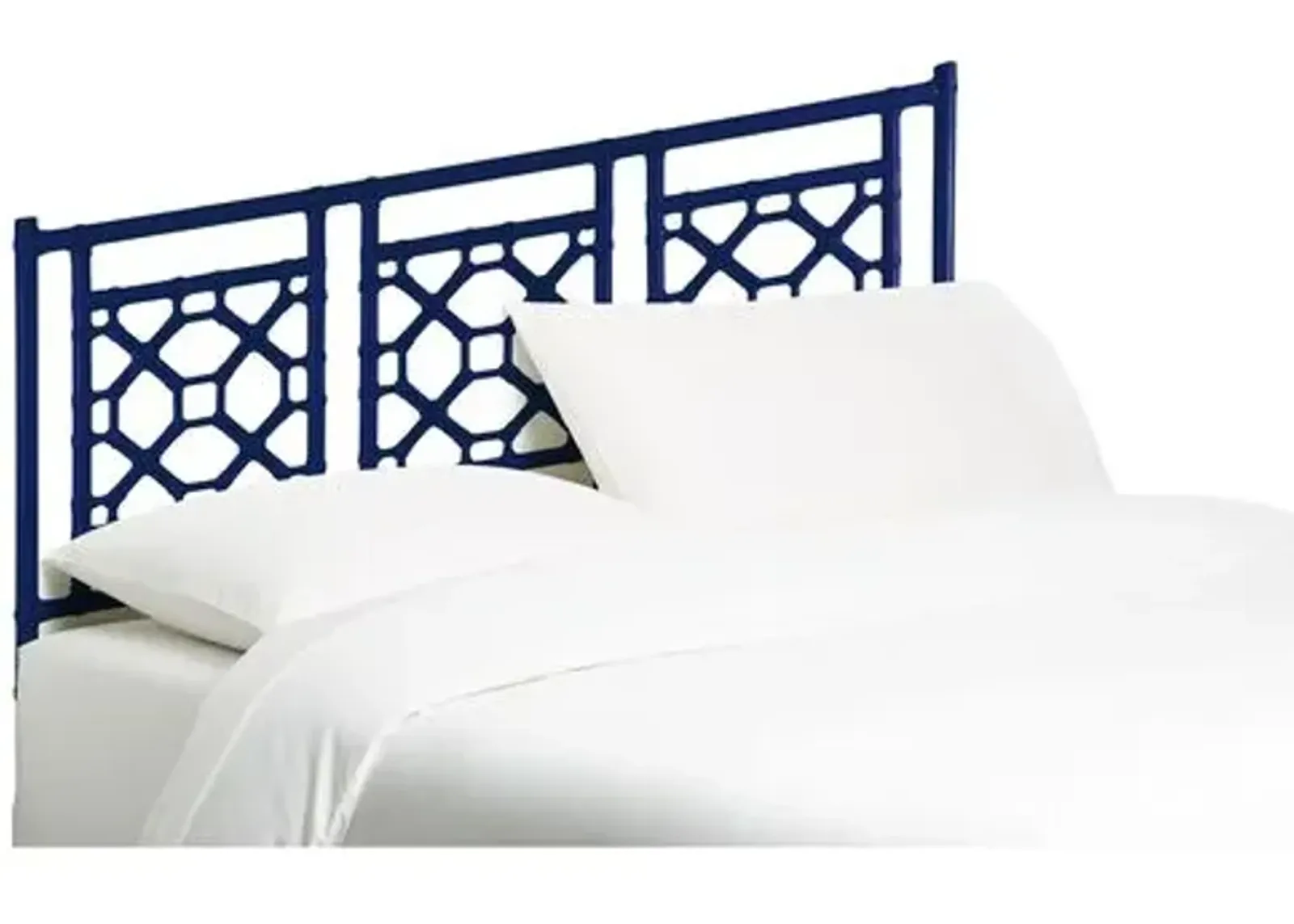 Lattice Headboard - Navy - Blue