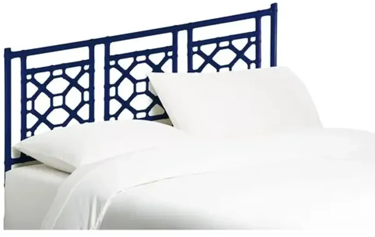 Lattice Headboard - Navy - Blue