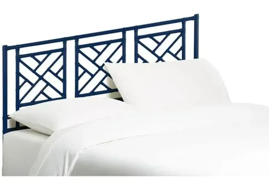 Chippendale Headboard - Navy - Blue