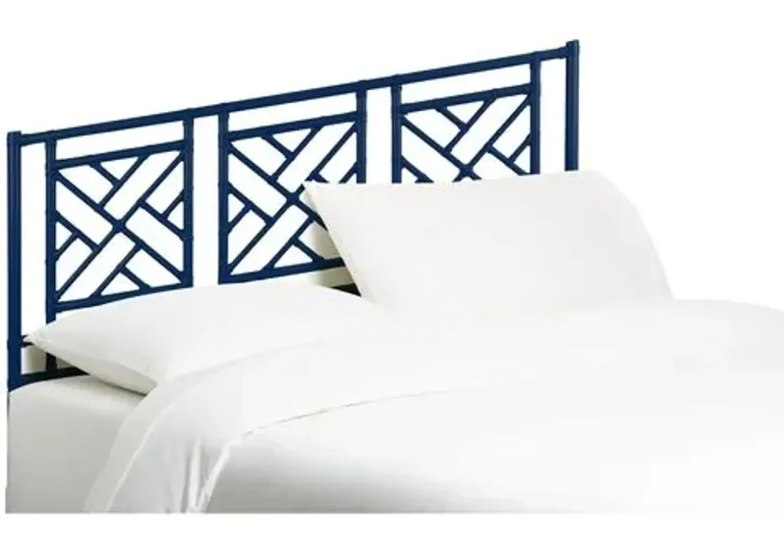 Chippendale Headboard - Navy - Blue