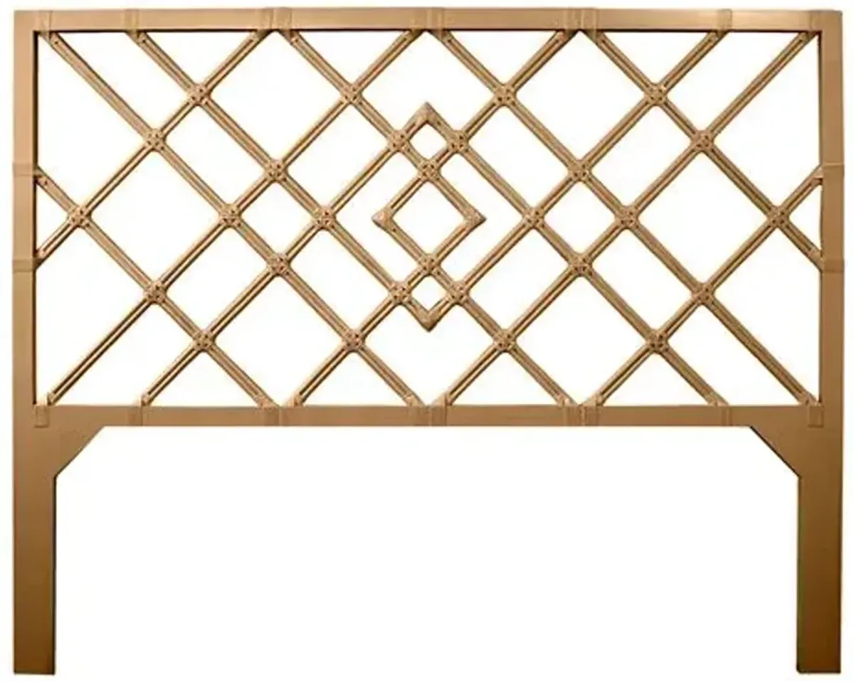 Darien Rattan Headboard - Brown