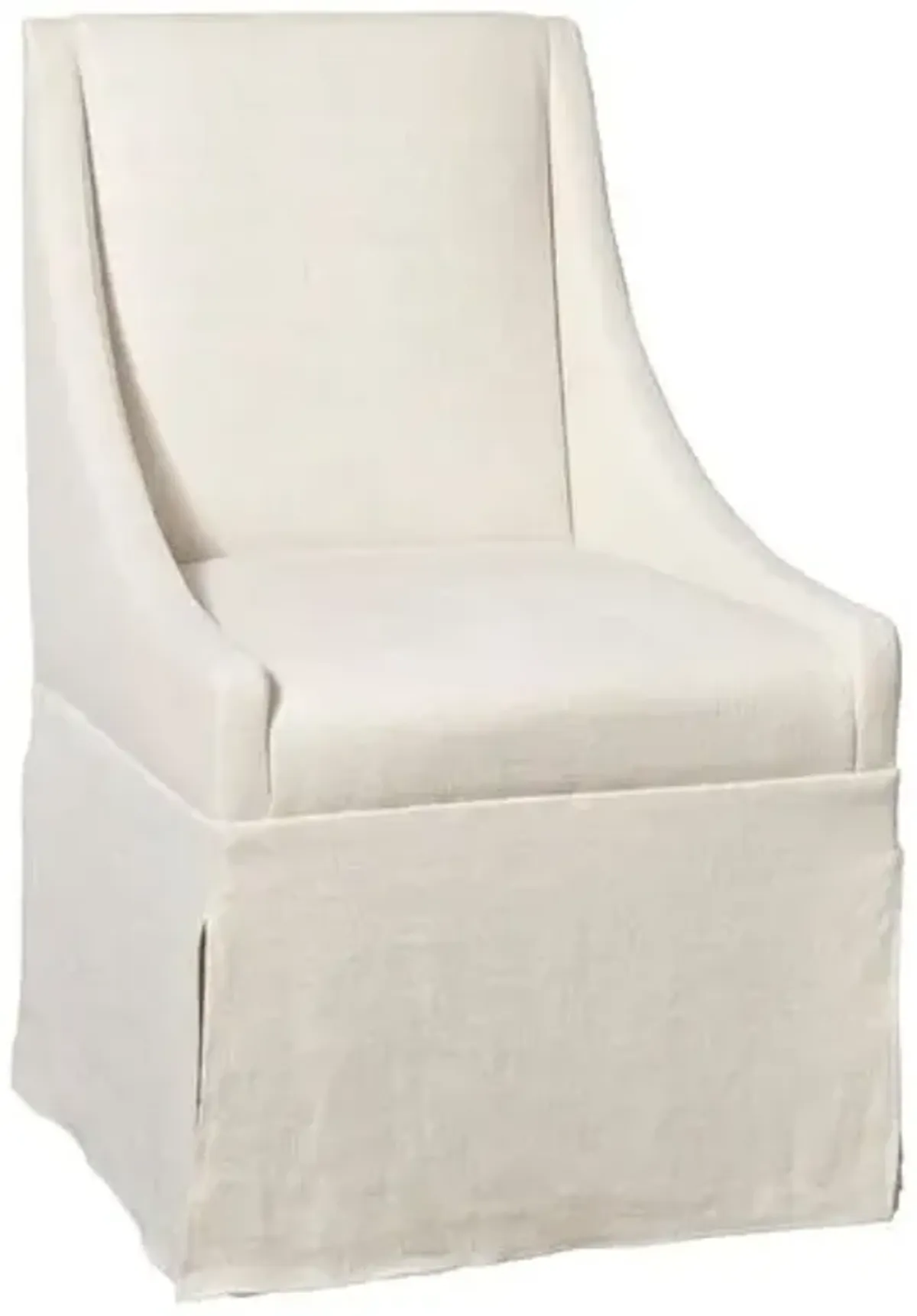 Towsend Skirted Armchair - Ivory Linen