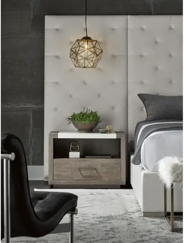 Wilshire Nightstand - Graywash