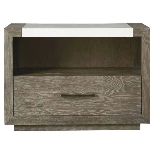 Wilshire Nightstand - Graywash