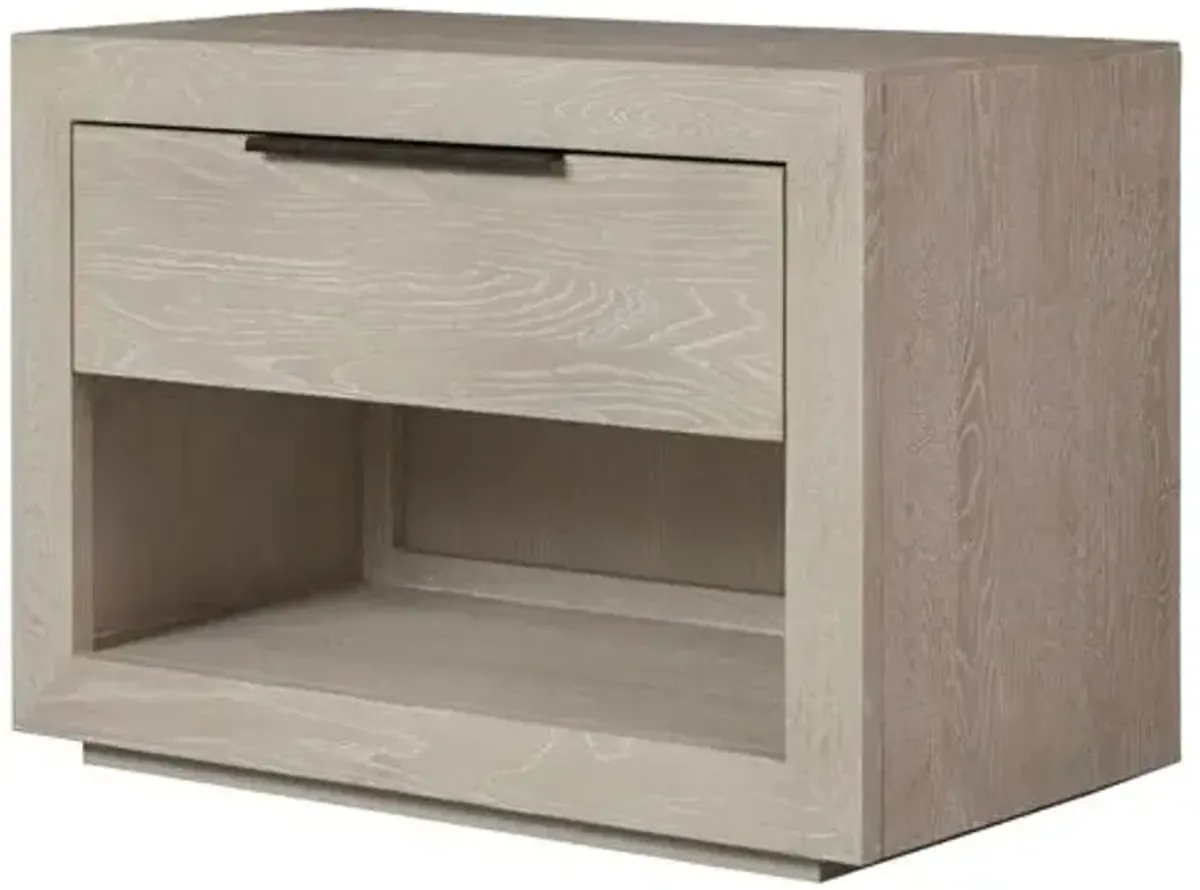 Henley 1-Drawer Nightstand - Quartz Whitewash