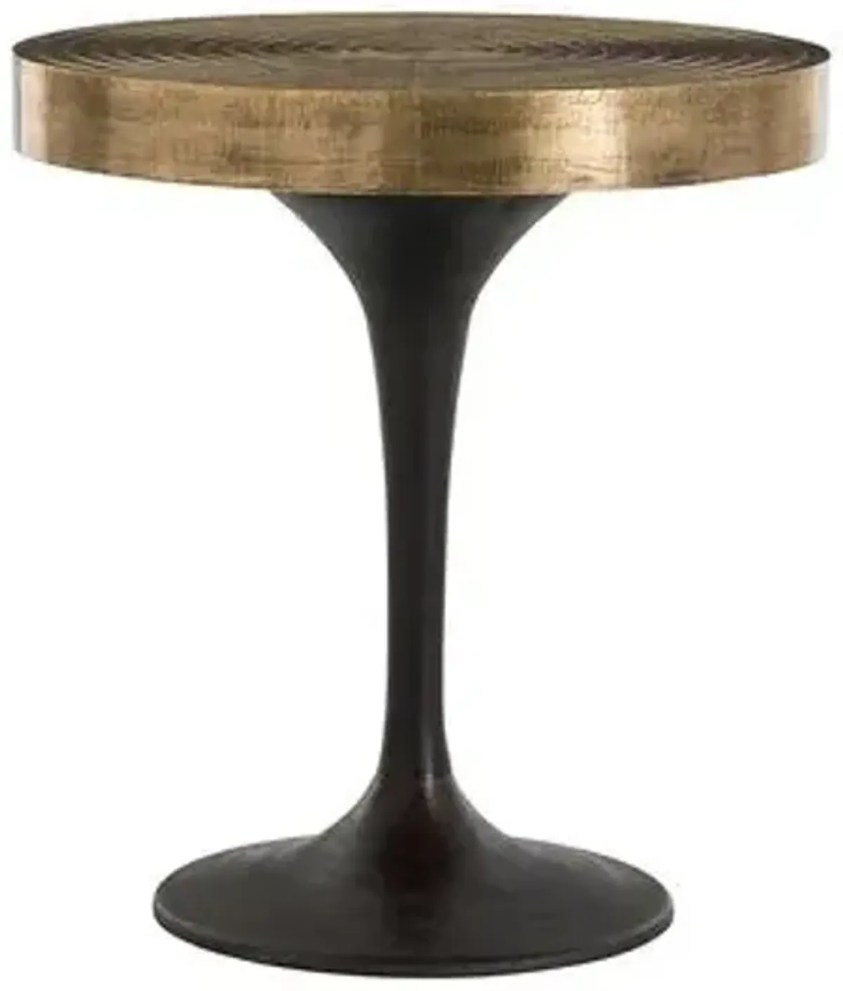 Daryl Side Table - Antiqued Brass - Arteriors - Gold